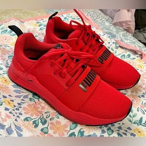Puma Red Athletic Shoes